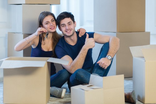 Local removals team preparing for a house move in Catford