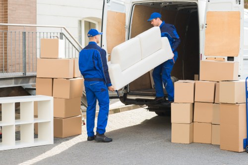 Removal van and moving team handling urgent local move in Catford