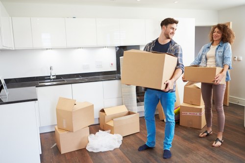 Furniture and boxes loaded safely for a Catford removal service