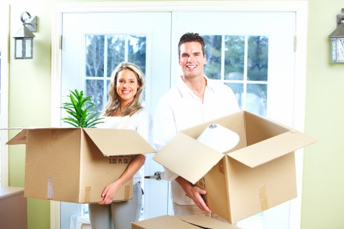 Careful packing and moving boxes for a Catford flat move