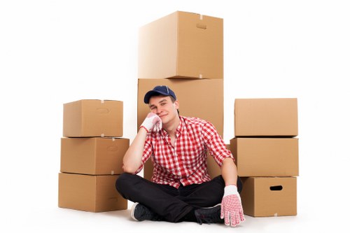 Waste collection and lawful disposal handling by a moving team